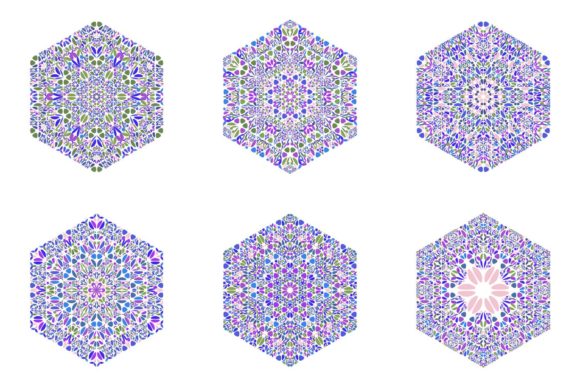 6 Floral Hexagon Designs for Creative Projects