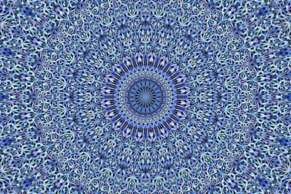 Blue Floral Mandala Background Design Guide