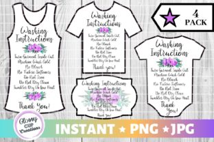 Elevating Handmade Apparel with Garment Care Cards - Purple Floral Designs