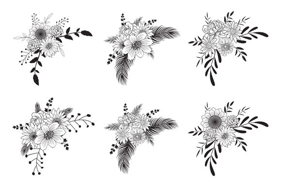Elevating Rural Wedding Stationery with Hand Drawn Floral Decorative Borders