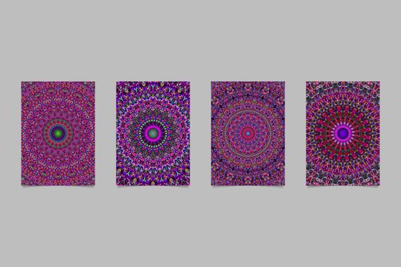 Evaluating Four Floral Mandala Page Backgrounds for Design Projects