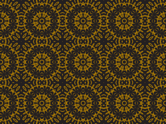 Evaluating Pattern Gold Ethnic Floral for Design Projects