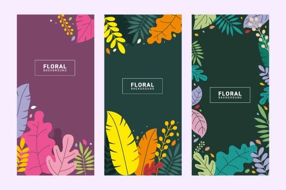 Floral Background with Gradient Colors: Integrating Vector Assets into Creative Workflows