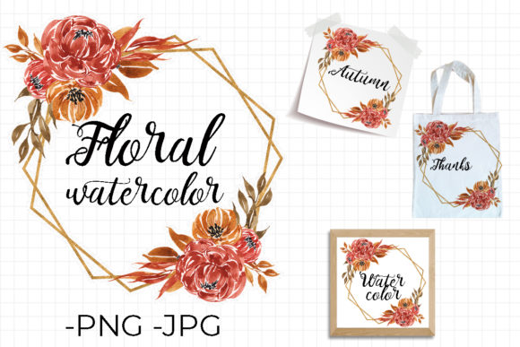 Floral Frame Autumn Falls Watercolor: Strategic Asset for Seasonal Design and Brand Communication