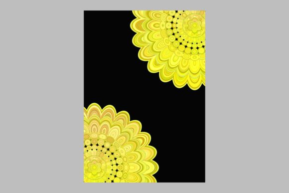 Floral Mandala Brochure Background: Elevating Design with Abstract Yellow Vector Art