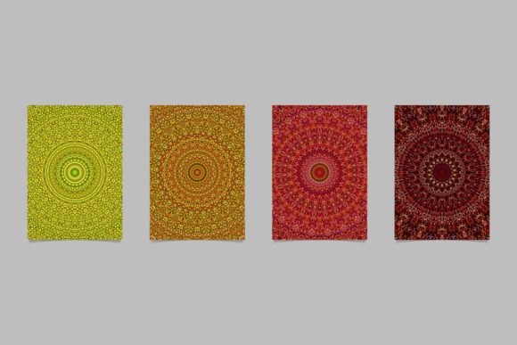 Floral Mandala Page Backgrounds for Creative Projects