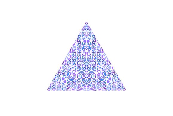 Floral Pyramid Design: Integrating Geometric Structure with Organic Botanical Art
