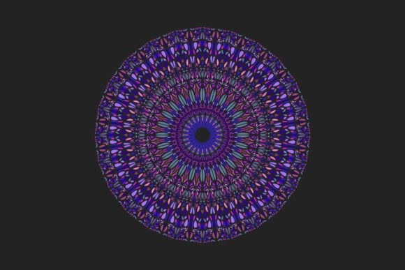 Geometric Floral Mandala Design: Elevating Visual Projects with Precision and Color